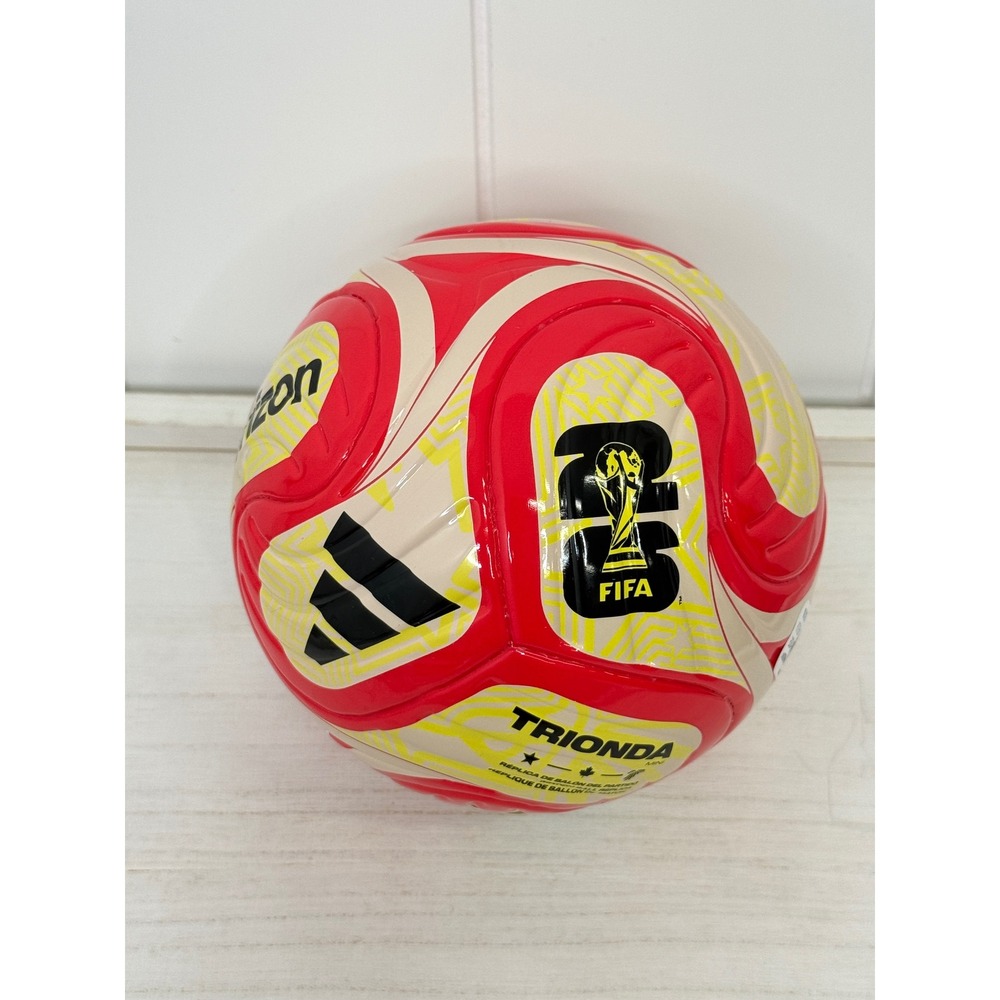Adidas FIFA World Cup 26 Trionda Mini Soccer Ball NWT Red Yellow Verizon